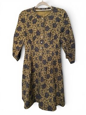 Madewell Floral Button Front Dress Size 4 NWT